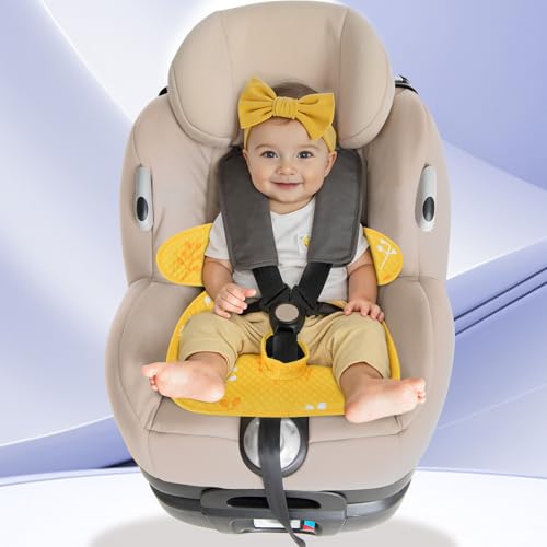 Image of INFANZIA Dry Seat, Car Seat Protector Waterproof Carseat Liner Potty Training Toddlers, Baby and Infants, Piddle Pad for Carseats Strollers (Yellow, 1 Pack