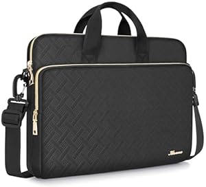KIZUNA Laptoptasche 15.6 Zoll Notebook Tasche Laptop Für MacBook Pro 16 M3 & M2 Max/16 Lenovo IdeaPad 5 Pro/Flex 5 & 5i/16 Legion Pro 5/IdeaPad 3i/HP ENVY/Huawei Hülle Sleeve Shoulder Bag,Schwarz