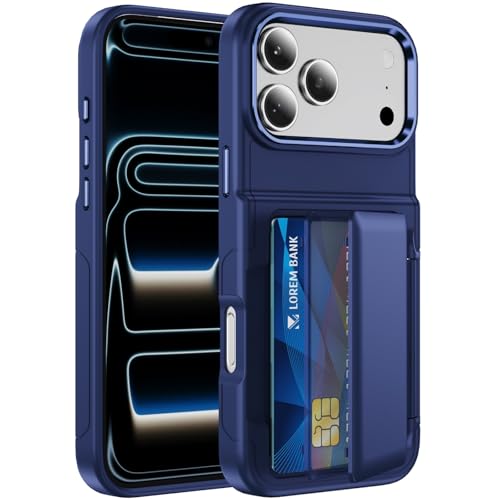 Étui portefeuille iPhone 13 Pro Max bleu idéal pour vos déplacements
