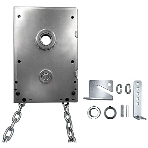 LAJIAOZ Garage Door Chain Hoist - 4:1 Reduced Drive Heavy Duty Hoist for Roll Up Doors and Jackshaft Garage Door Openers Cover