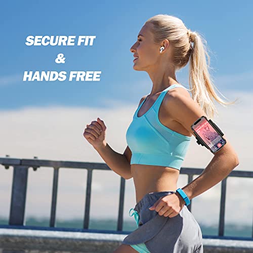 Newppon Cell Phone Running Armband - Detachable & 360° Rotatable Universal Cellphone Arm Band for iPhone 17 16 15 14 13 Pro Max Plus Samsung Galaxy Note S24 S23 for Workout Exercising Walking Jogging by newppon - Image 7