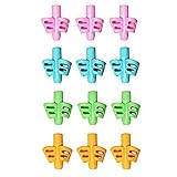 Jelacy Pencil Grips - Pencil Grips for Kids Handwriting, Writing Assisted Grip, Posture Correction Tool for Children's Preschool Children's Pencil Grip.(Pencil Grips 12 Pack) (Green)