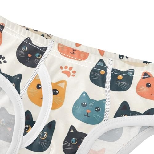Wusikd Cats Paws Boys' Underwear Cotton Boys Briefs Soft Toddler Underwear 2T4