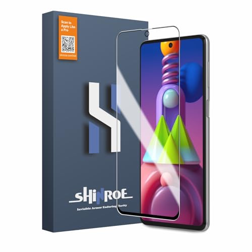 Image of Tempered Glass for Samsung Galaxy M51 | M62 | F62 | A71 (6.7 Inch) Military Grade 9H Screen Guard, Anti-Scratch, Shatterproof, Edge-to-Edge Full Coverage - Black Border