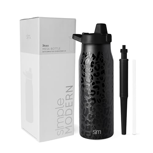 Simple Modern Insulated Filtered Water Bottle | 34oz, Leopard