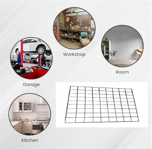 Image of Q1 Beads Stainless Steel 3 x 2 Feet Gridwall Panel (JAALI) for Supermarket, Shopping Malls, Mobile Shops, Garment Shops | Package Display Assortment Panel(1 Pack)