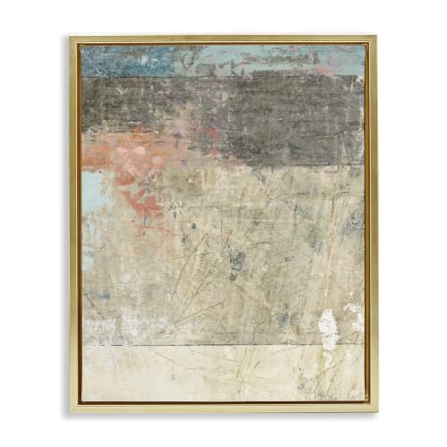 Urban Layered Abstract Collage, 16 x 20 Inch Canvas in Floater Frame