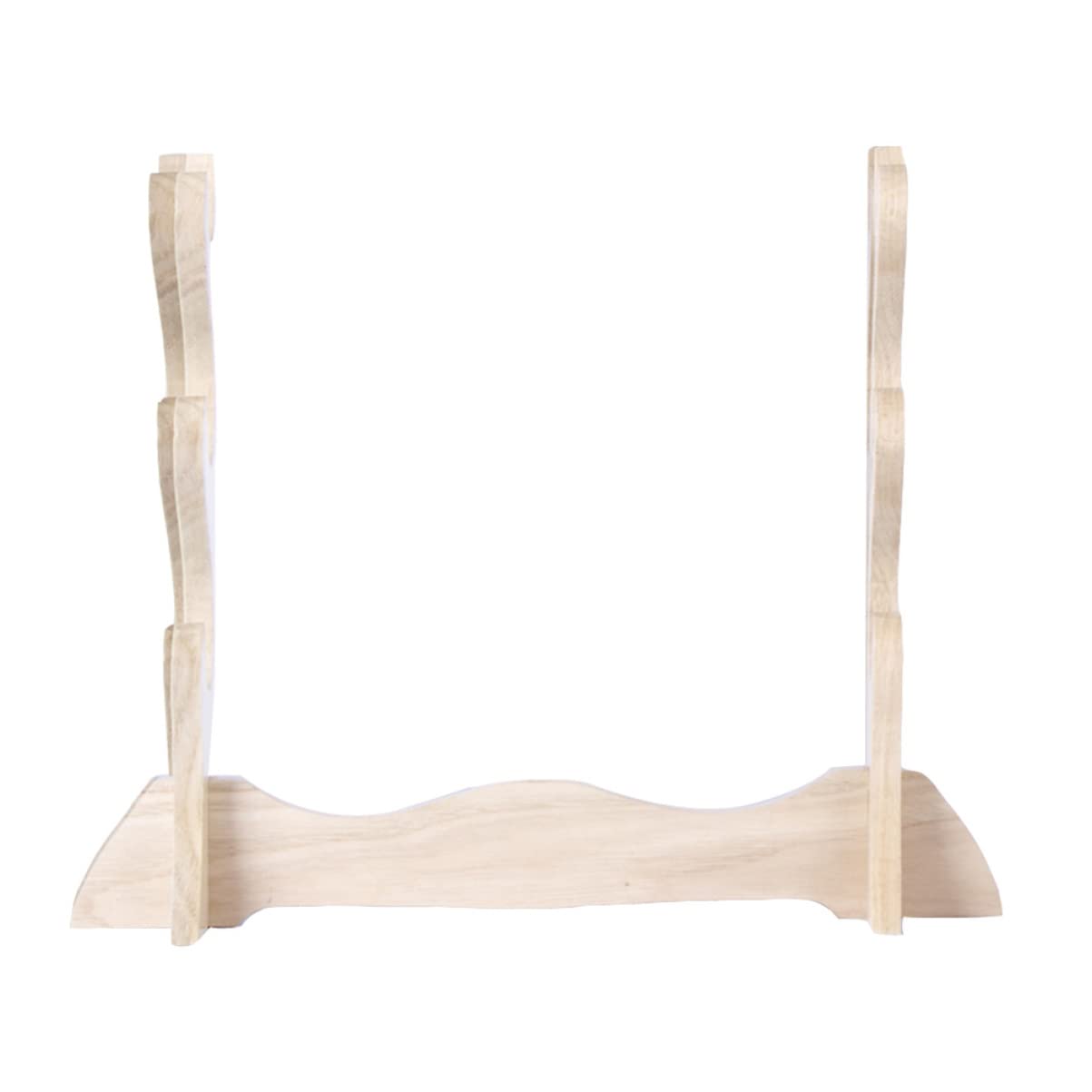 GRIRIW Desktop Stand Elegant Wood Display Rack for Swords Collection Versatile Storage Holder for for Living Rooms Bedrooms Game Rooms