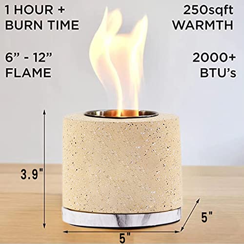 Aobaks Table Top Fire Pit, Tabletop Fire Pit Indoor Outdoor, Portable Table Top Fire Pit Bowl, Indoor Smores Maker #TOP1
