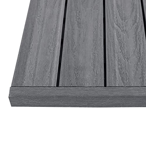 1/12 Ft. X 1 Ft. Quick Deck Composite Deck Tile Straight Trim In Westminster Gray (4-Pieces/Box) #TOP15