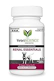 VETRISCIENCE Laboratories - Renal Essentials Kidney Health Support for Dogs, 60 Chewable Tablets