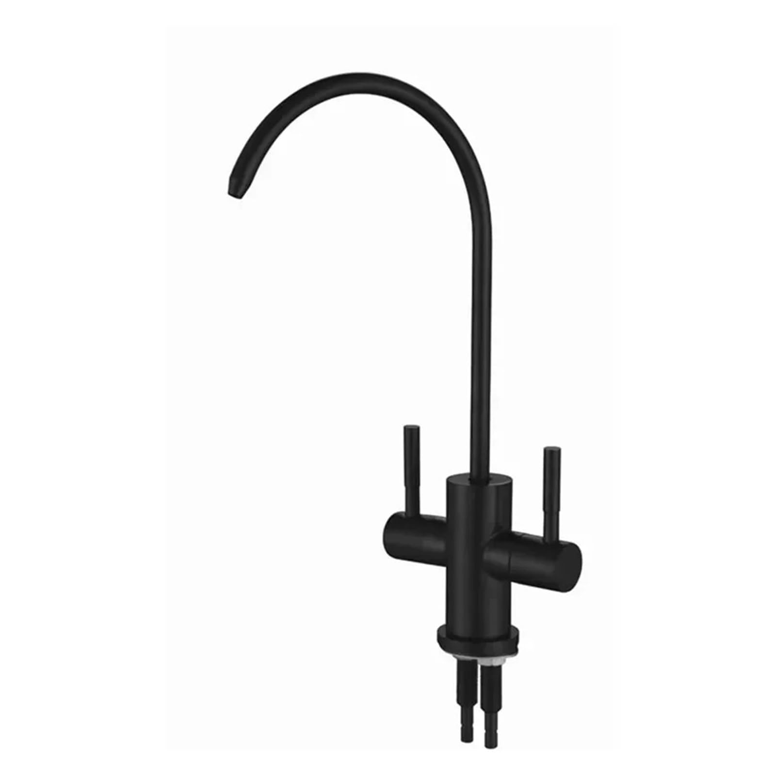Grifo de fregadero de instalación rápida para ósmosis inversa con doble orificio