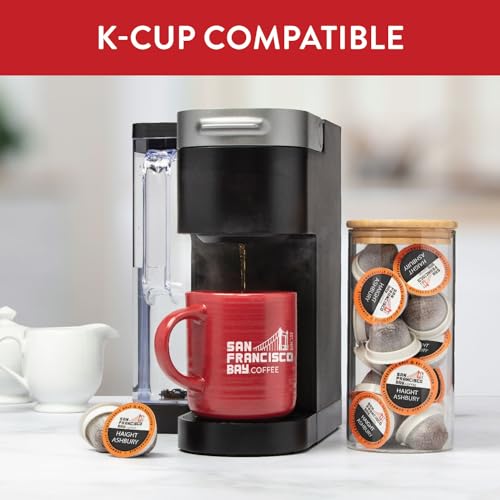 Image of San Francisco Bay Compostable Coffee Pods - Organic Haight Ashbury French Roast (80 Ct) K Cup Compatible including Keurig 2.0, Dark Roast