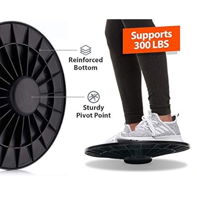 URBNFit Standing Desk Balance Board Balancing Board for Under Desk- Exercise Balance Stability Trainer, Helps Increase Strength and Flexibility, Full Body Exercise - Office Wobble Boards 15 Inch