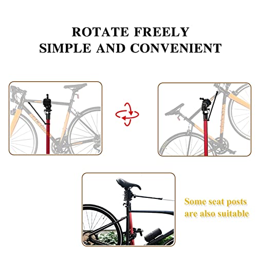 Unisky Bike Stand (Max 66Lbs) Aluminum Bike Repair Stand Home Bicycle Mechanics Maintenance Workstand Foldable Rack Height Adjustable With Quick Release #TOP1