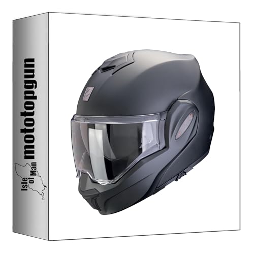 Casque Scorpion Exo-Tech Evo Pro Solid noir mat XL pour motards urbains