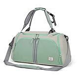 ☀ATMUNGSAKTIVES SCHUHFACH☀ Weekender für Männer und Frauen Eine Reißverschluss-Tasche an jedem Ende, ideal für das halten Geruch Schuhe oder Kleider getrennt vom Rest Ihrer Bestellung. Groß genug für ein paar von 44 Größe Schuhe zu speichern