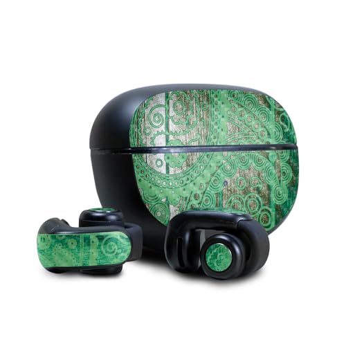 Image of Carbon Fiber Headphone Skin Compatible with Bose Ultra Open Earbuds - Vintage Paisley - Premium 3M Vinyl Protective Wrap Decal Cover - Easy to Apply | Crafted in The USA by MightySkins