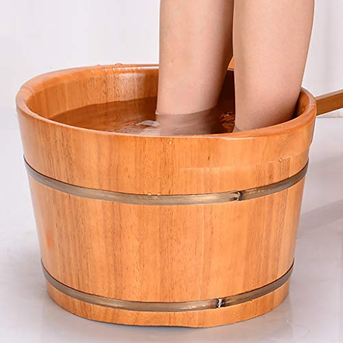 Spa de pies en barril de madera de roble 25 cm miniatura 2