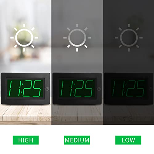 image for KWANWA Alarm Clock, Wall Clock, Digital Clock, 3