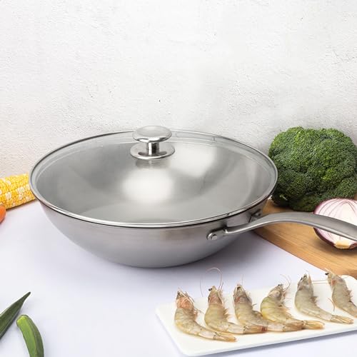 Wok antiadherente de titanio y cerámica 12.6 pulgadas miniatura 3