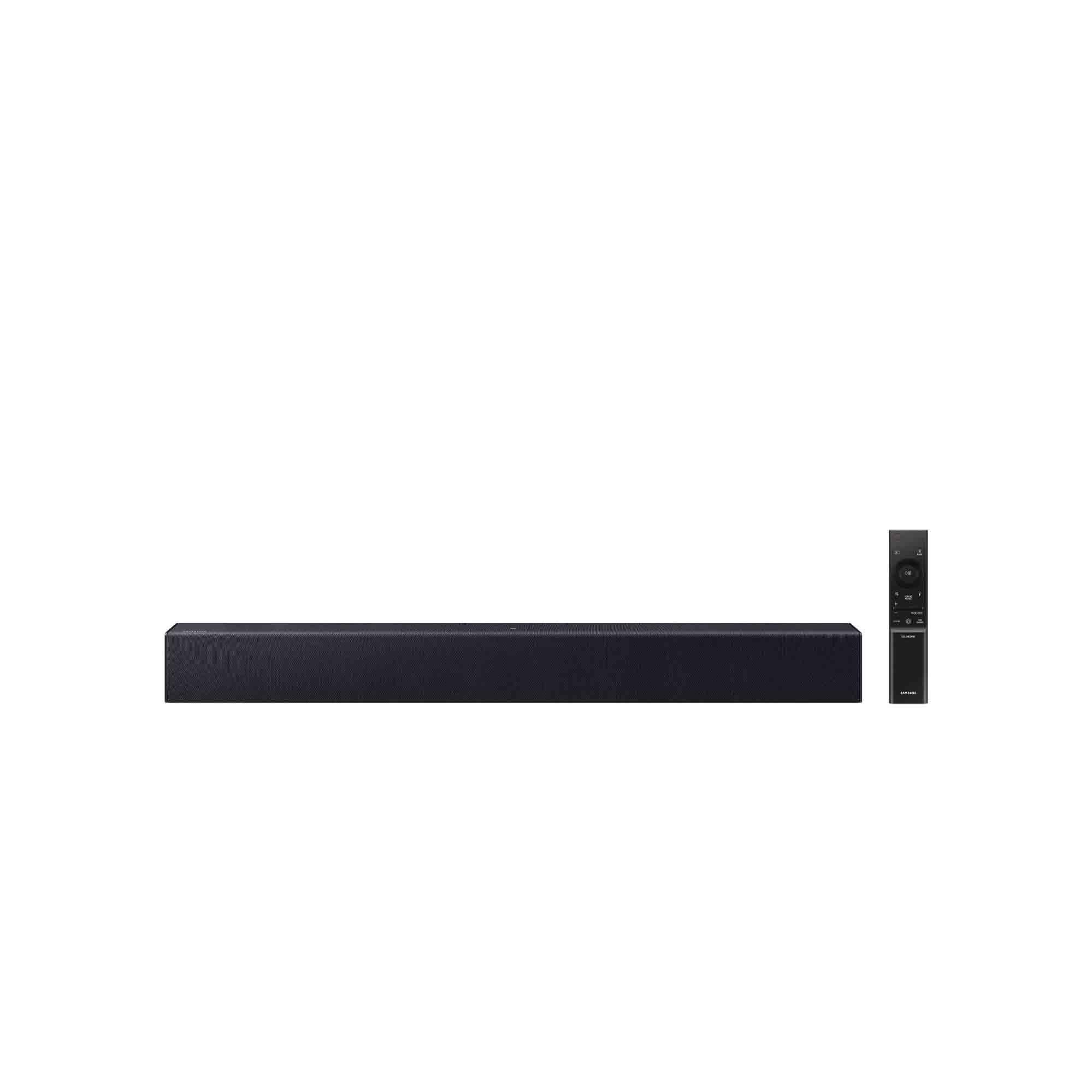 Samsung Soundbar HW-B400F/ZF Serie B, 4 Speaker, Wireless, Dolby 2ch, Audio a 2.0 Canali, DTS 2ch, Surround Sound Expansion, Voice Enhance Mode, Titan Black, 2025