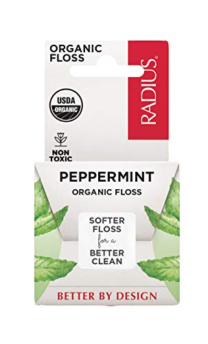RADIUS Organic Floss Peppermint or an Oral Care Boost, Total Tooth and Gum Protection, 1 Pack