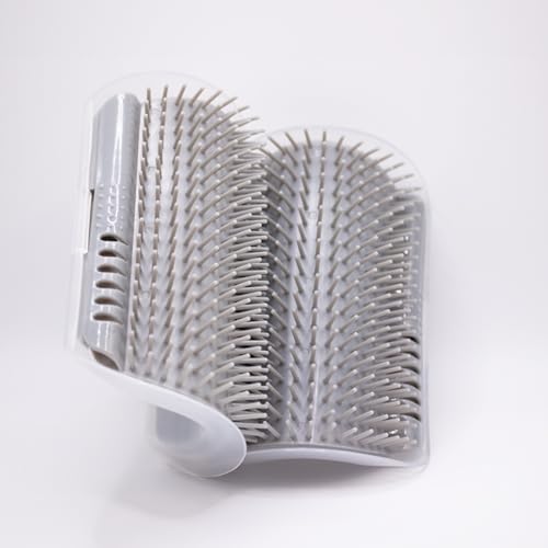 PoshGroom-Self-Groomer-Scratcher-Brush-Tool-with-Catnip-Pack-of-2-Wall-Corner-Massage-Comb-Scratcher-Grooming-Brush-Tool-for-Long-Short-Fur-Kitten-Cats-Dogs