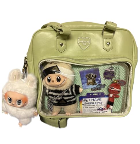 Ita Bag Crossbody Handbags Kawaii Shoulder Purse Square Backpack with Insert Anime Pins Display