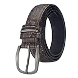 VERARBEITUNG: Langlebig dank verstärkter Doppelnaht. Die Schnalle des Herren-Anzuggürtels besteht aus einer Legierung, ist angenehm zu tragen, glatt und hochwertig verarbeitet. Er passt zu vielen Kleidungsstilen und unterstreicht Ihre Persönlichkeit und Ihren Charme.