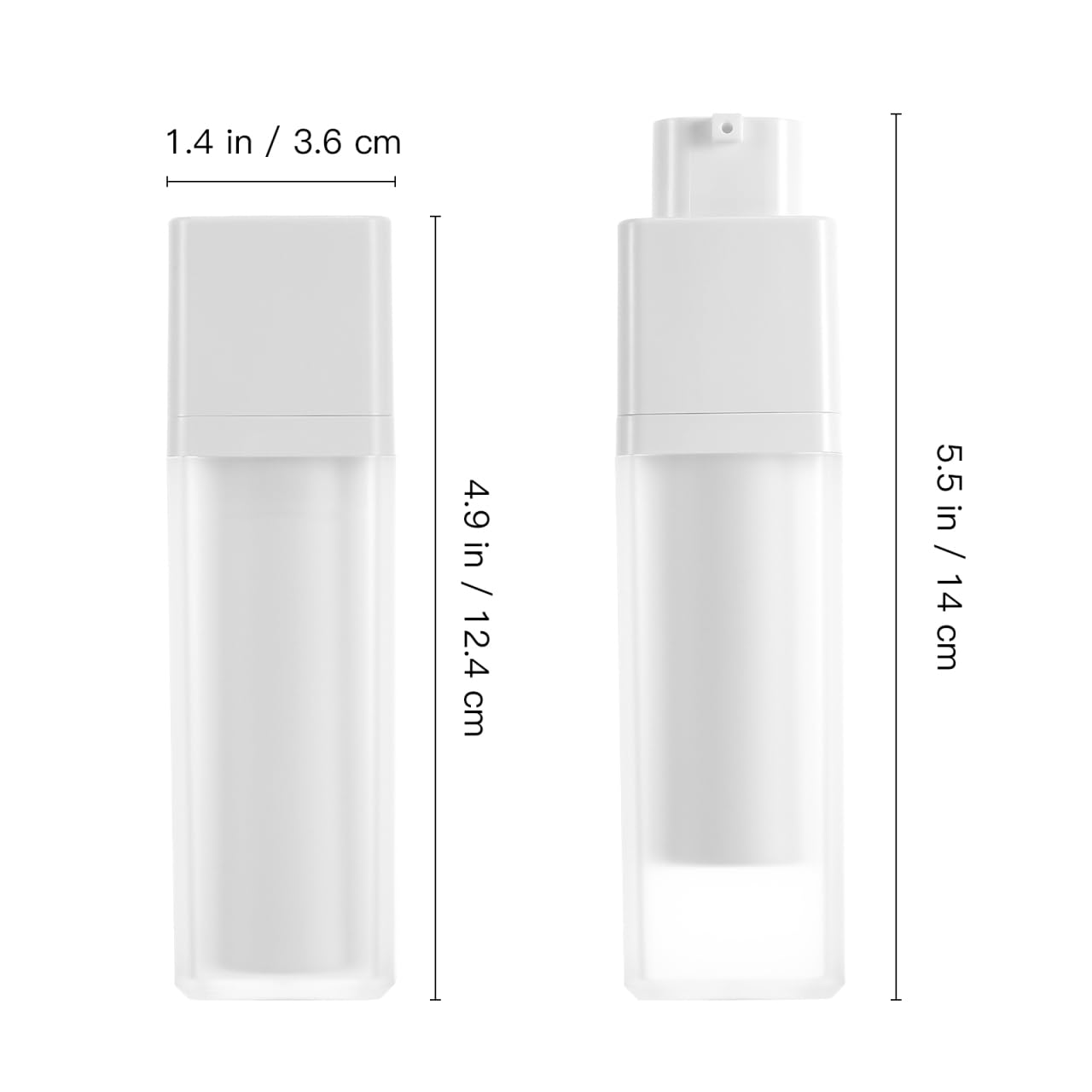 Gadpiparty 3pcs Airless Pump Bottles, Travel Pump Bottles for Toiletries, for Portable Skincare Sub Leak-Proof Design for Travel and Daily Use