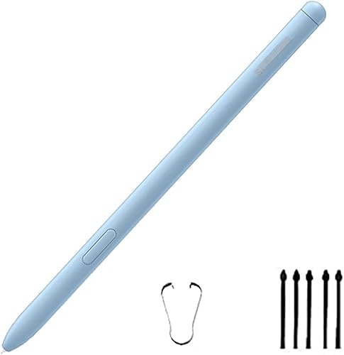Galaxy Tab S6 Lite - Bolígrafo de repuesto para Samsung Galaxy Tab S6 Lite S Pen de repuesto + 5 puntas gratis azul claro