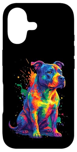Pit Bull Dog Colorful Case for iPhone 17