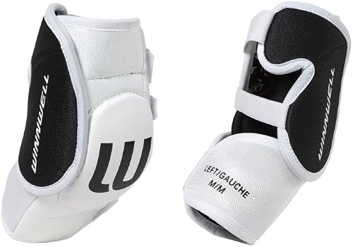Winnwell Classic Hockey Elbow Pads- Protective Hockey Gear for Youth, Junior, Senior Players - Equipment for Roller, Street & Ice Hockey(Small, Senior (Soft))