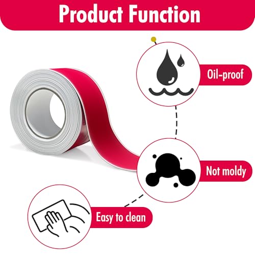 Image of Waterproof Caulk Tape, Self-Adhesive for Toilet, Tub, Kitchen, Corners,Bath