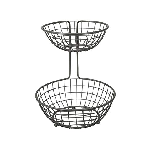 Cesta para servir frutas de 2 niveles ideal para organizar tus aperitivos en la cocina 5