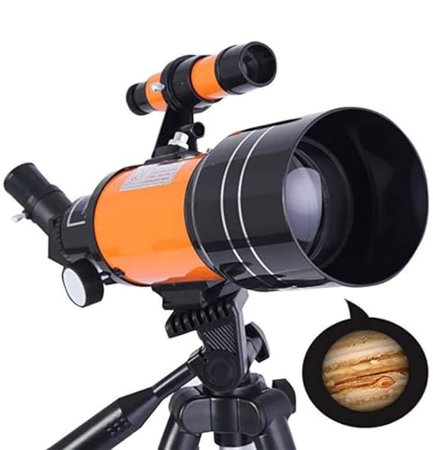 MEIZHITU Telescopio para Principiantes Telescopio Portátil De 50 Mm De Apertura Y Distancia Focal De 600 Mm con Trípode Ajustable para Principiantes Telescopio Profesional