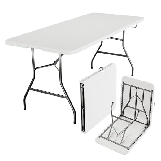 Can i check in luggage foldable plastic table Sturdy 6ft Folding Table for Events