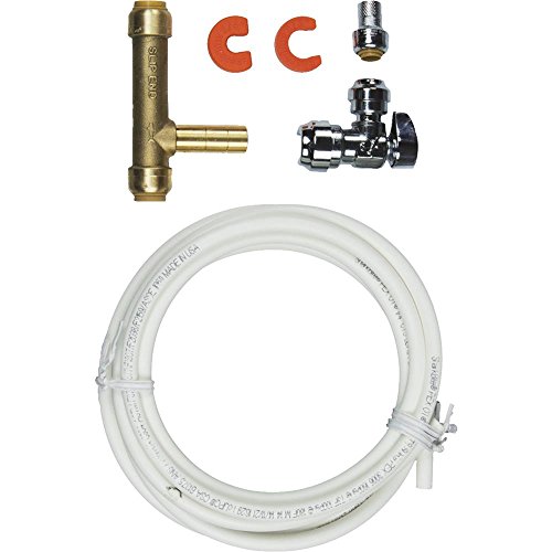 SharkBite Ice Maker Connection Kit, Push to Connect Brass Plumbing Fittings, PEX Pipe, Copper, CPVC, PE-RT, 25024 by SharkBite - Used condition - US$28.15