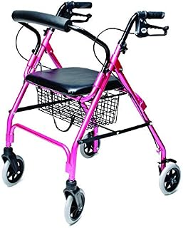 Lumex Walkabout Lite Rollator, Pink, RJ4300P