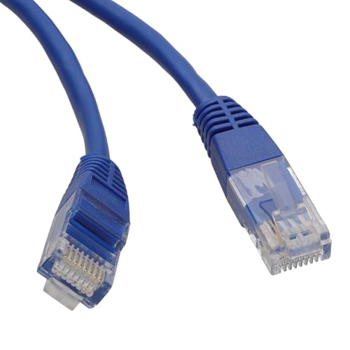kenable Blue Ethernet Cable Cat5e RJ45 Network Patch Lead UTP 26AWG Stranded CCA UL Certified 1.5m