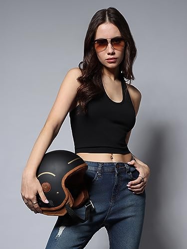 Image of HIGH STAR Women's Solid Regular Fit Tops