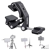 Came-TV ユニバーサル 18-50mm カメラクランプマウント Insta360/GoPr0用 頑丈なアルミ合金製 1/4インチ&3/8インチネジ付き バイクミラー/車ヘッドレストロッドクランプ カメラ/LEDライト/マイク用 - 61012