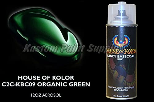 House of Kolor Organic Green Kandy Basecoat KBC09 12oz Aerosol Can Shimrin Kandy