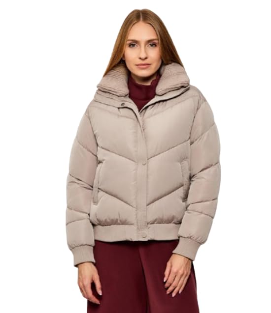 GUESS Dora sac à main taupe avec col amovible en tricot