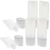 Kosmetex leere Tube für Flüssigkeiten, Cremes Plastik ideal für Reise, 30ml, 6 Stück
