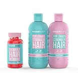 HAIRBURST Shampoo, Conditioner & Chewable Vitamin Bundle All Natural Hair Growth For Longer, Stronge