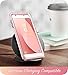 i-Blason Case Designed for Galaxy J7 2018, Cosmo Series Built-in Screen Protector Full-Body Glitter Bling Bumper Protective Case for Galaxy J7 (SM-J737), Not fit J7 2017 (SM-J727) (Marble)