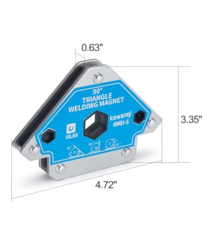 55 LB Welding Magnets-2 Pieces of Magnetic Welding Holder 55 LBS Holding Power Welding Accessories and Equipment - Image 2