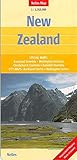 New Zealand: 1 : 1,250,000: Special maps: Auckland Environs, Wellington Environs, Christ Church Environs, Dunedin Environs. City maps: Auckland ... Mapping, Places of Interest (Nelles Map)